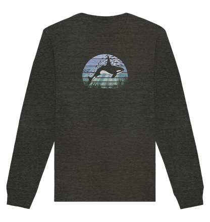Retro Tiefsee Schwertwal Orca - Organic Basic Unisex Sweatshirt