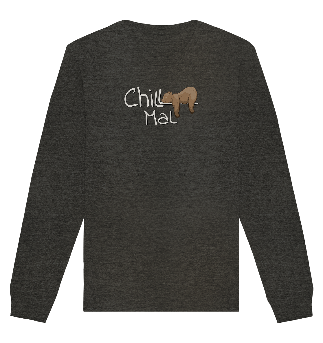Chill Mal schläfriger Braunbär - Organic Basic Unisex Sweatshirt