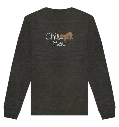 Chill Mal schläfriger Braunbär - Organic Basic Unisex Sweatshirt