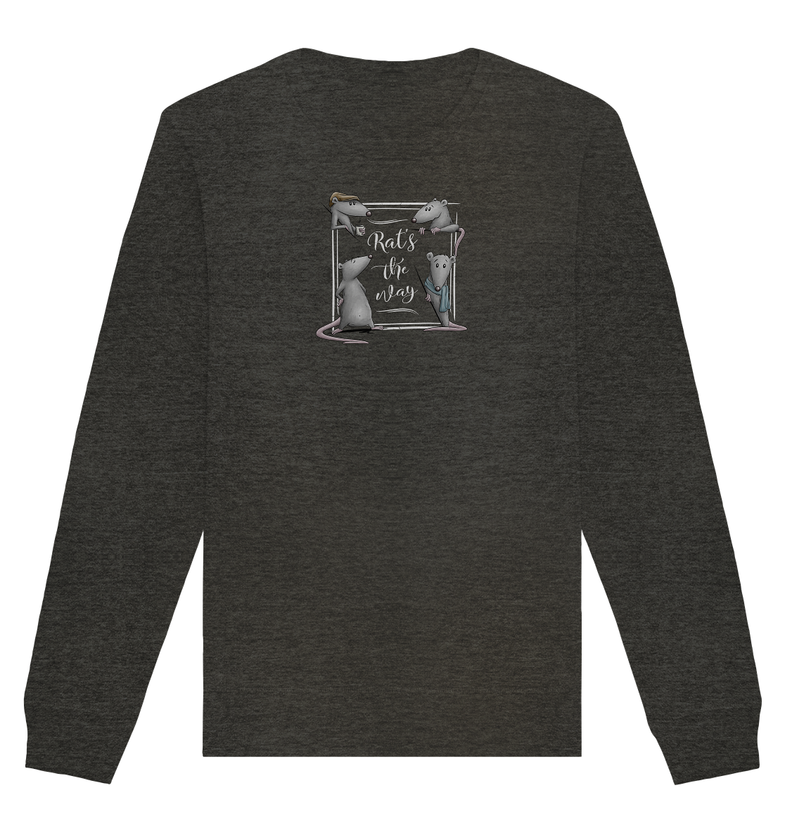 Rat’s The Way Kaffeehaus Ratten - Organic Basic Unisex Sweatshirt