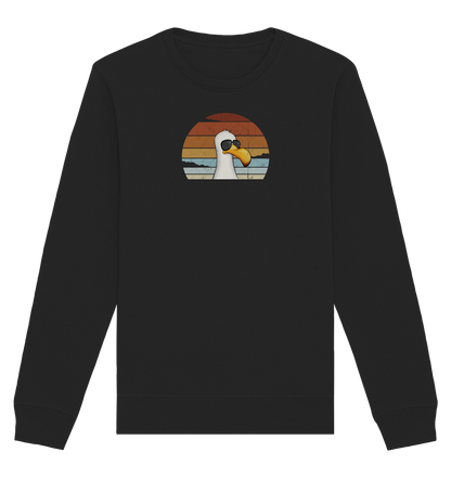 Cool lässige Retro Möwe - Organic Basic Unisex Sweatshirt