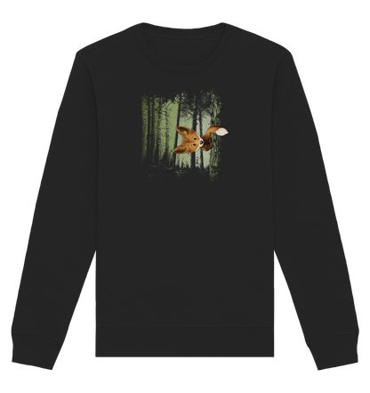 Fuchs im Zwielicht-Wald - Organic Basic Unisex Sweatshirt