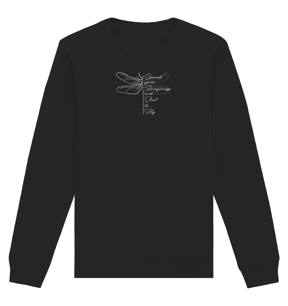 Breite die Flügel aus und flieg los | Libelle - Organic Basic Unisex Sweatshirt