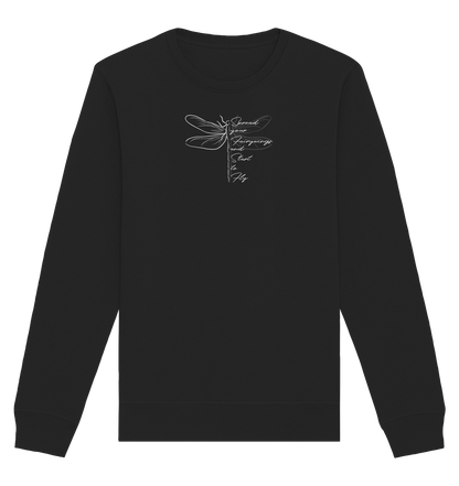 Breite die Flügel aus und flieg los | Libelle - Organic Basic Unisex Sweatshirt