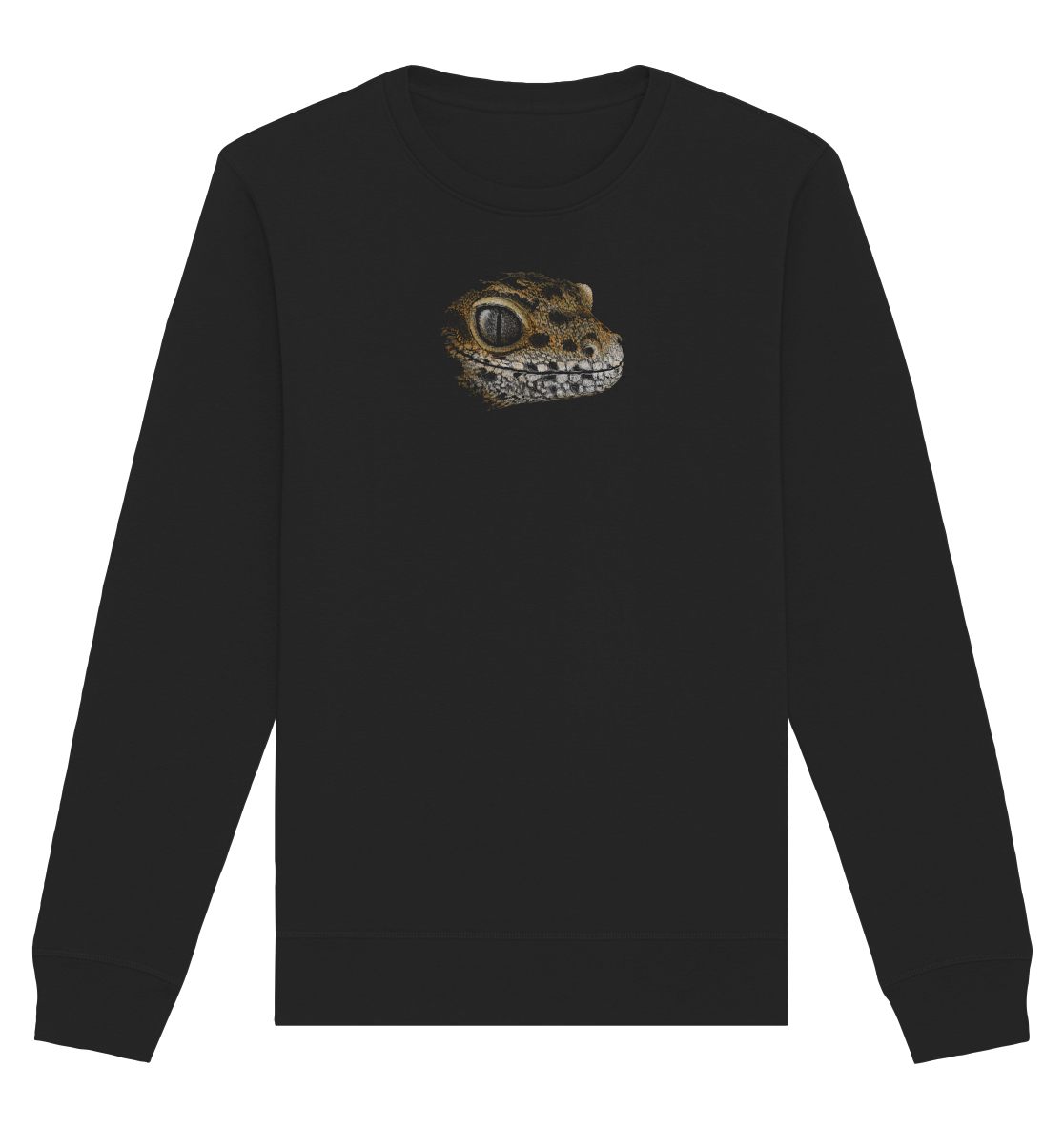Leopard Gecko Skizze Kritzelkunst - Organic Basic Unisex Sweatshirt
