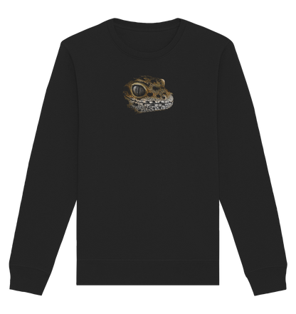 Leopard Gecko Skizze Kritzelkunst - Organic Basic Unisex Sweatshirt