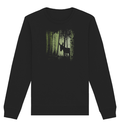 Esel im Zwielicht-Wald - Organic Basic Unisex Sweatshirt