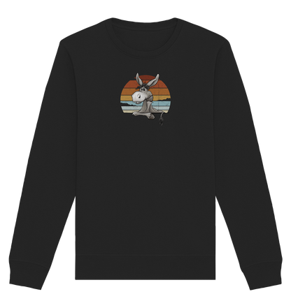 Lässiges Maultier Retro Esel - Organic Basic Unisex Sweatshirt