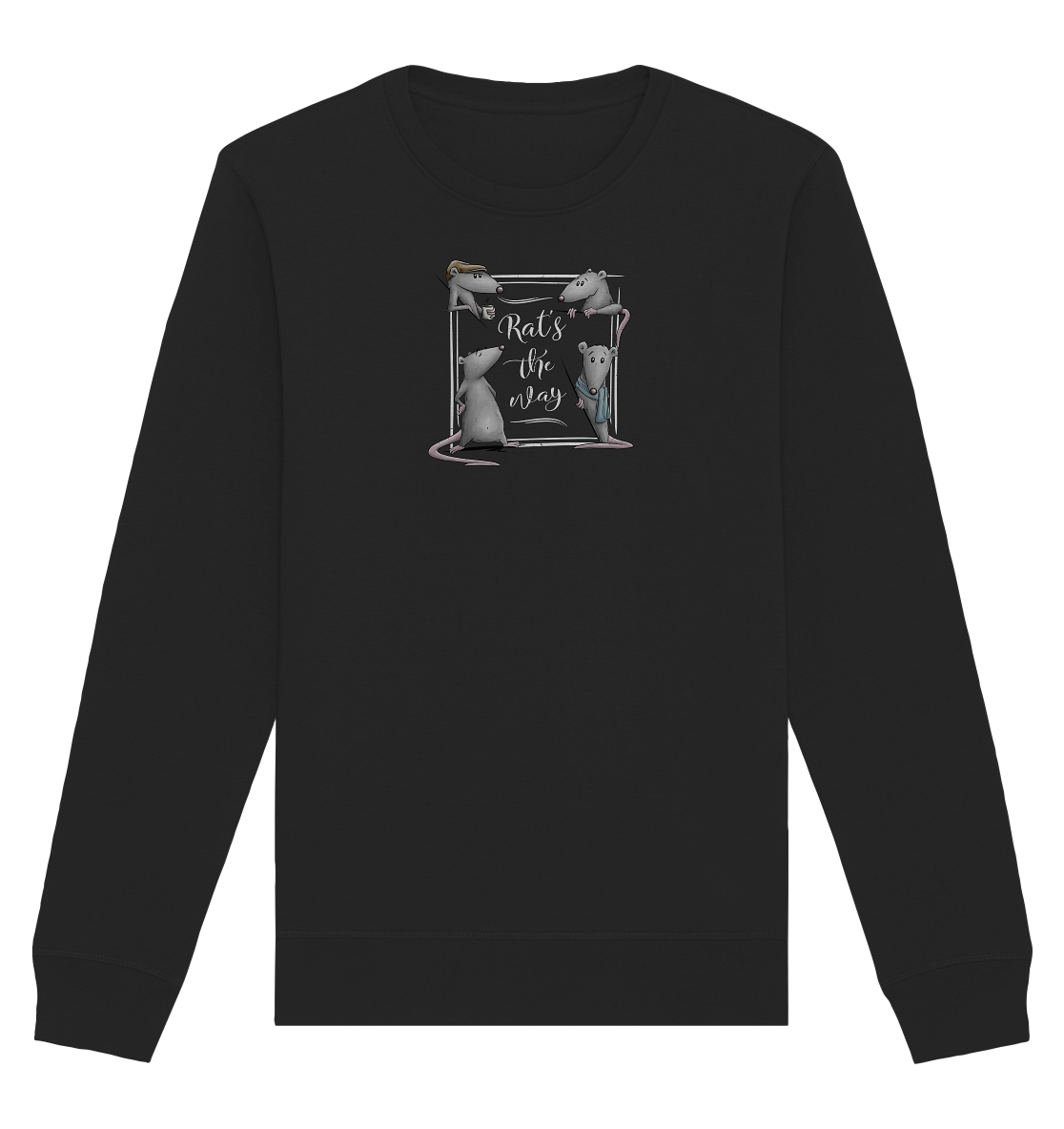 Rat’s The Way Kaffeehaus Ratten - Organic Basic Unisex Sweatshirt