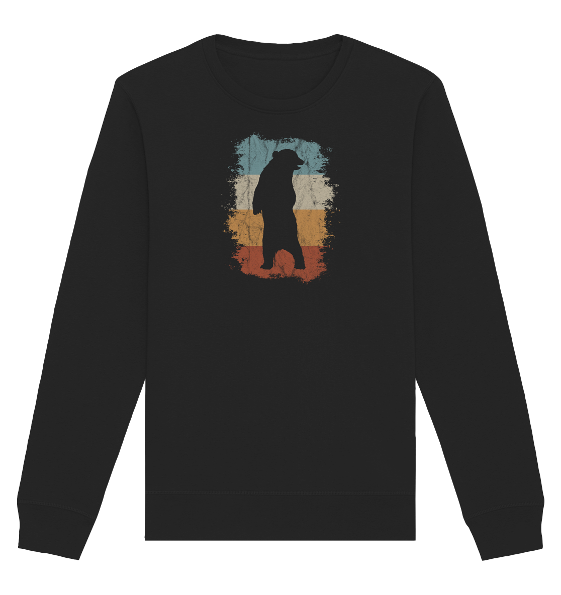 Retro Bären-Silhouette - Organic Basic Unisex Sweatshirt