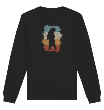 Retro Bären-Silhouette - Organic Basic Unisex Sweatshirt