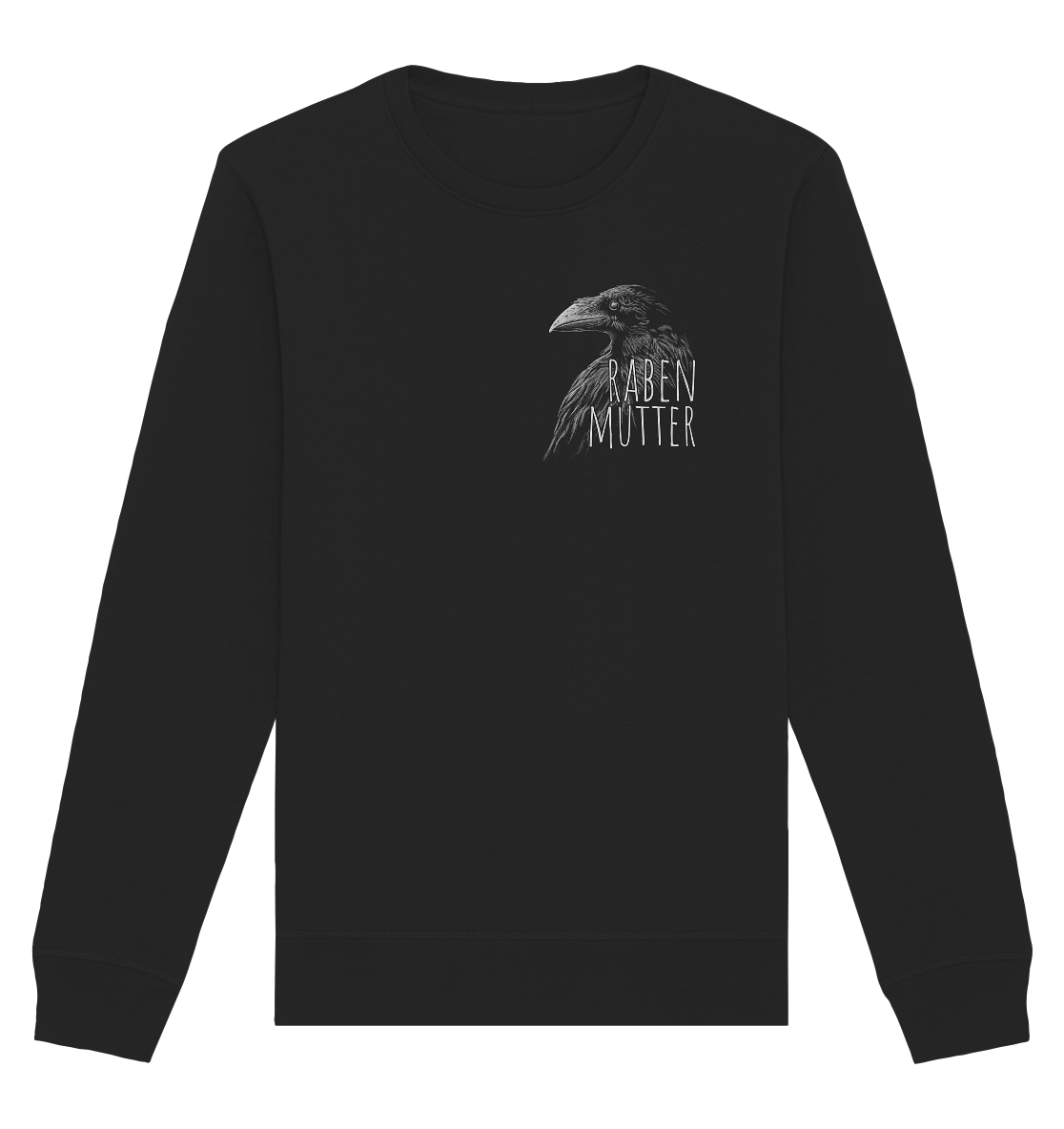 Rabenmutter schwarze Krähe Rabe - Organic Basic Unisex Sweatshirt