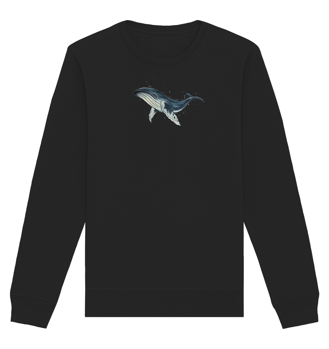 Tiefsee Ozean-Riese Buckelwal - Organic Basic Unisex Sweatshirt