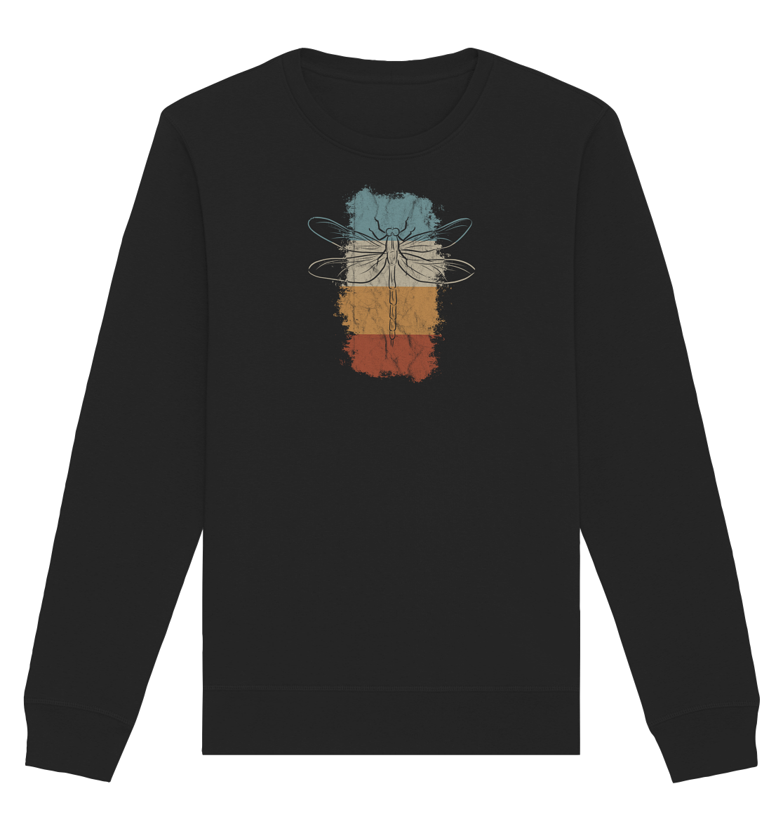 Retro Kunst Libelle | Vintage Dragonfly - Organic Basic Unisex Sweatshirt