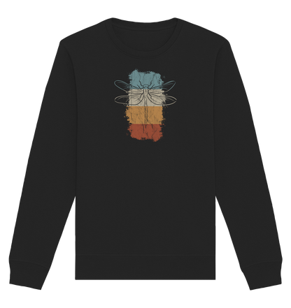 Retro Kunst Libelle | Vintage Dragonfly - Organic Basic Unisex Sweatshirt