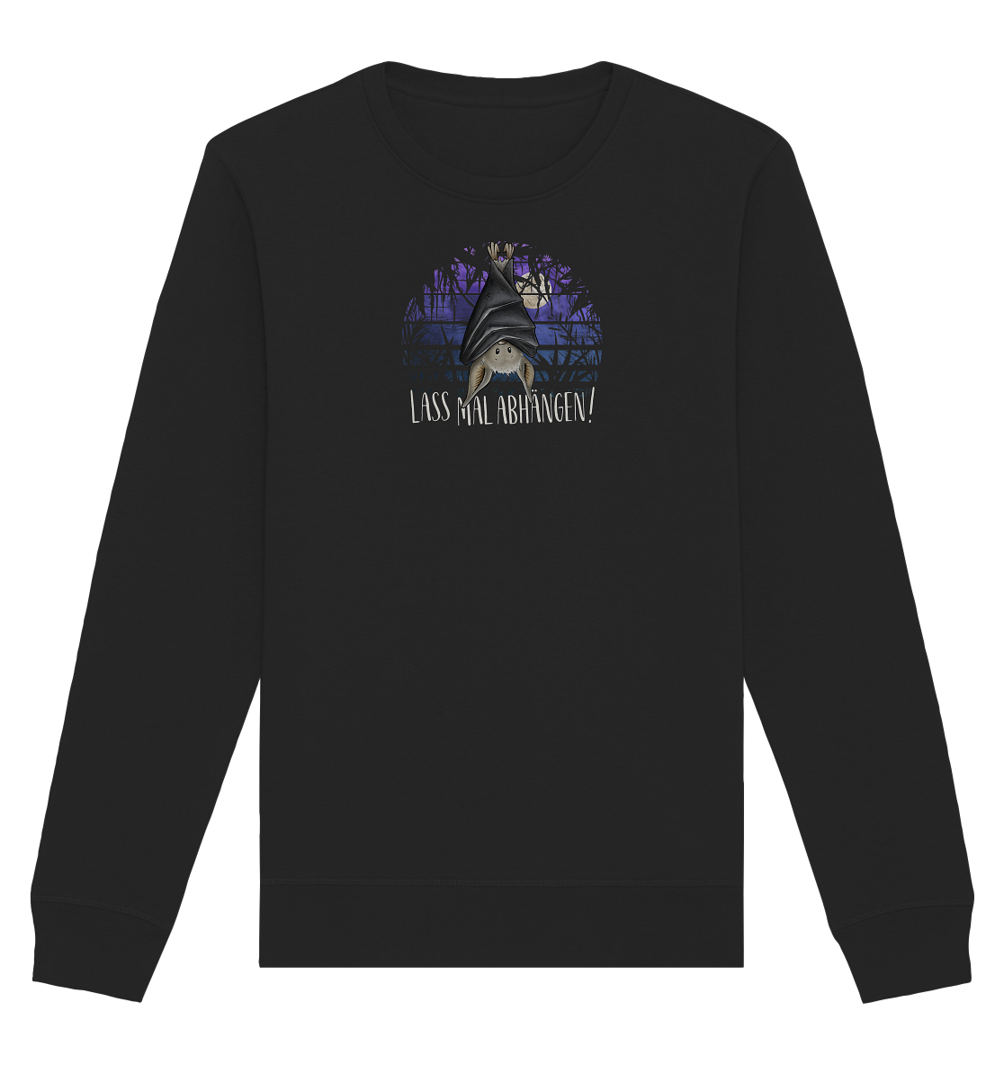 Lass mal abhängen Fledermaus - Organic Basic Unisex Sweatshirt