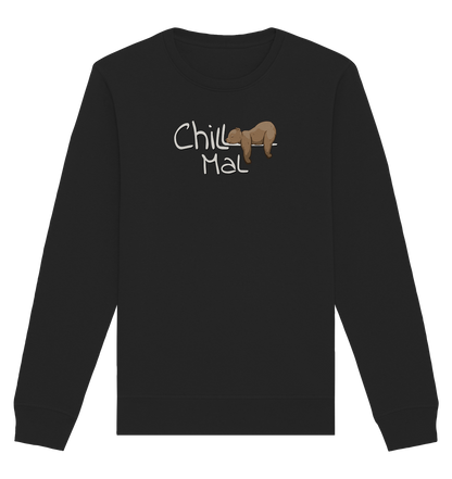 Chill Mal schläfriger Braunbär - Organic Basic Unisex Sweatshirt