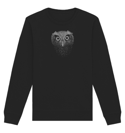 Eule Kritzelkunst Illustration - Organic Basic Unisex Sweatshirt
