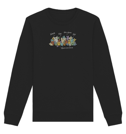 Nope, Nee, Nö Katzen - Organic Basic Unisex Sweatshirt