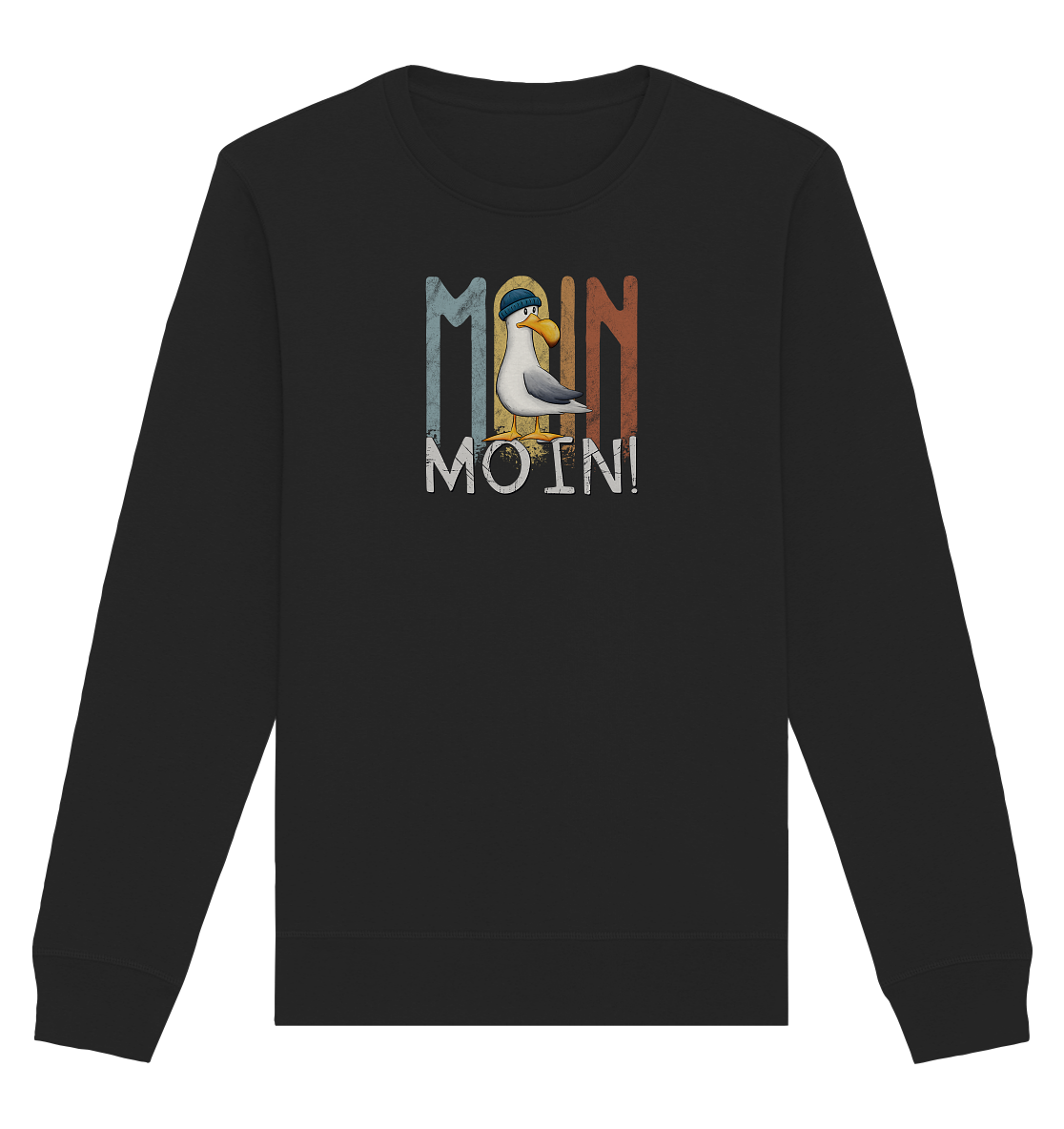 Moin Moin norddeutsche Möwe - Organic Basic Unisex Sweatshirt