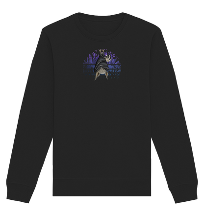 Fledermaus in blauer Nacht - Organic Basic Unisex Sweatshirt