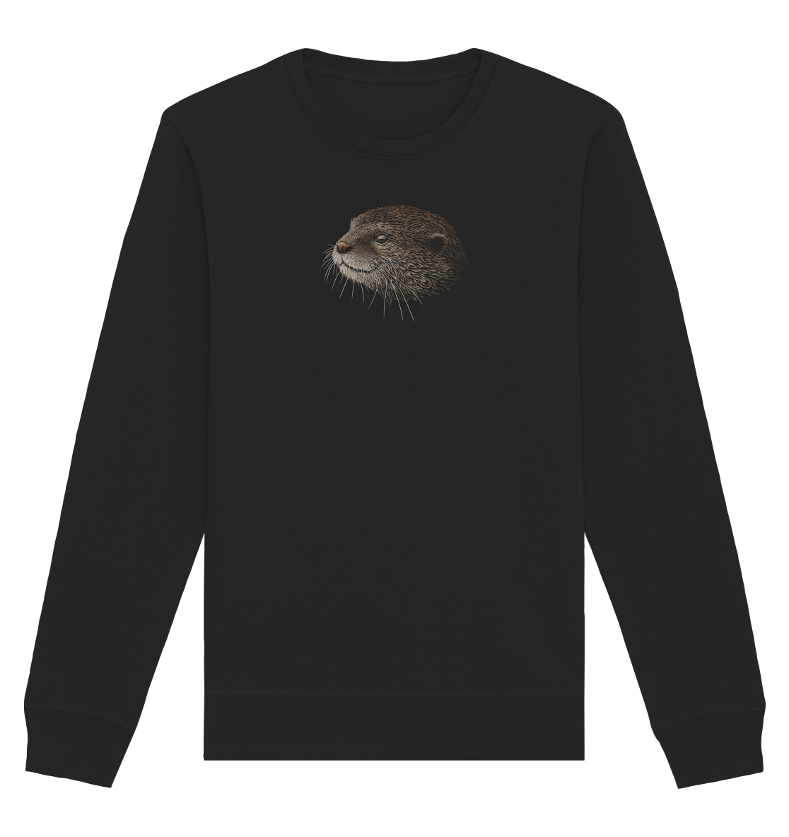 Otter Bleistift Zeichnung KritzelKunst - Organic Basic Unisex Sweatshirt