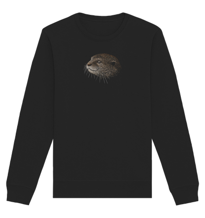 Otter Bleistift Zeichnung KritzelKunst - Organic Basic Unisex Sweatshirt