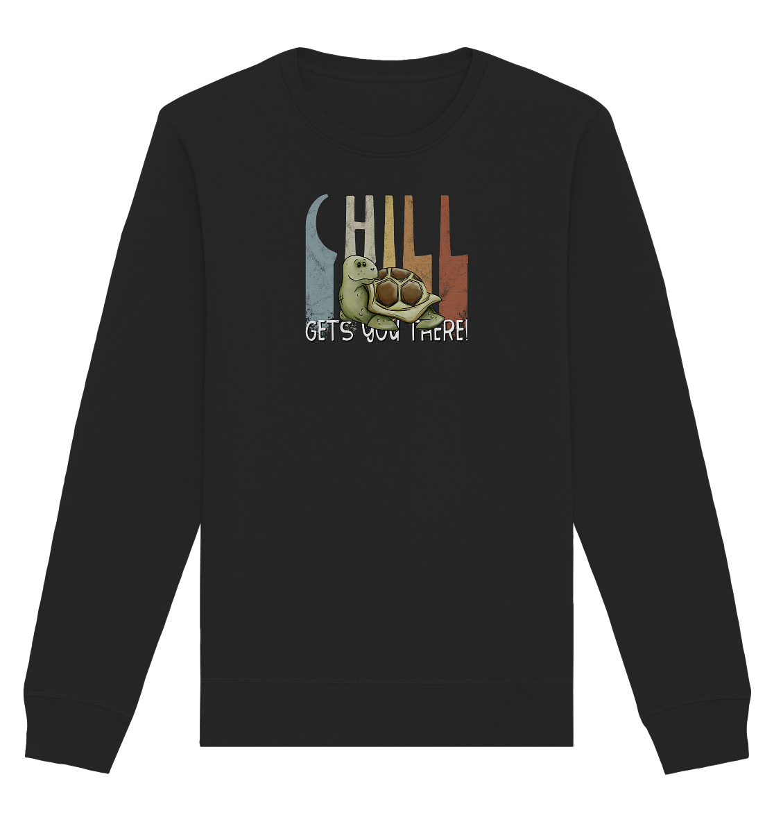 Gechillt gemütliche Schildkröte - Organic Basic Unisex Sweatshirt