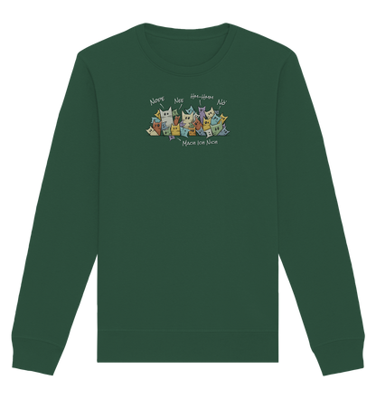 Nope, Nee, Nö Katzen - Organic Basic Unisex Sweatshirt