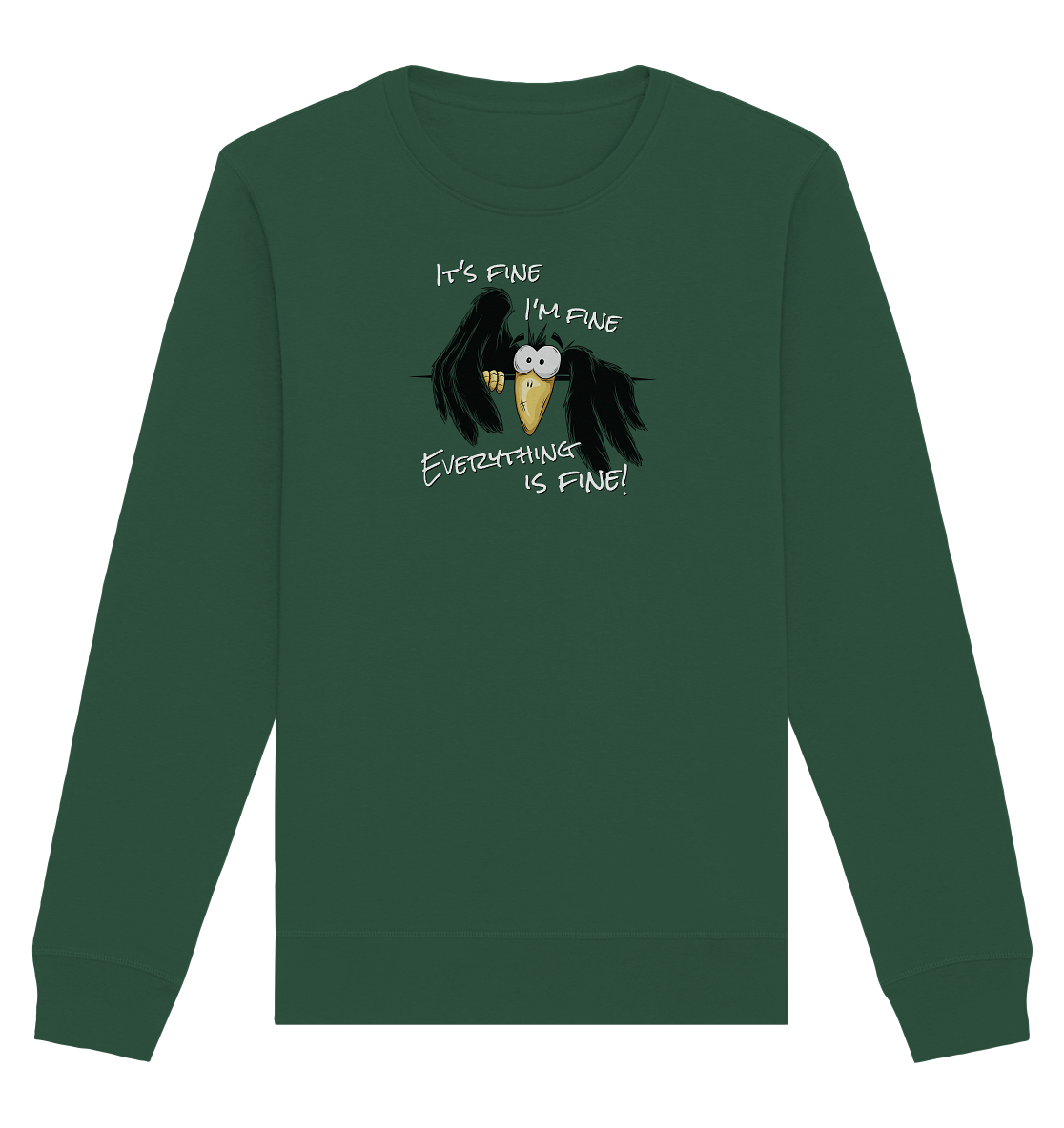 I’m Fine Rabe | Alles Gut Krähe - Organic Basic Unisex Sweatshirt