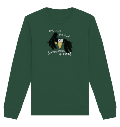 I’m Fine Rabe | Alles Gut Krähe - Organic Basic Unisex Sweatshirt