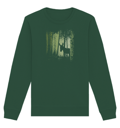 Esel im Zwielicht-Wald - Organic Basic Unisex Sweatshirt