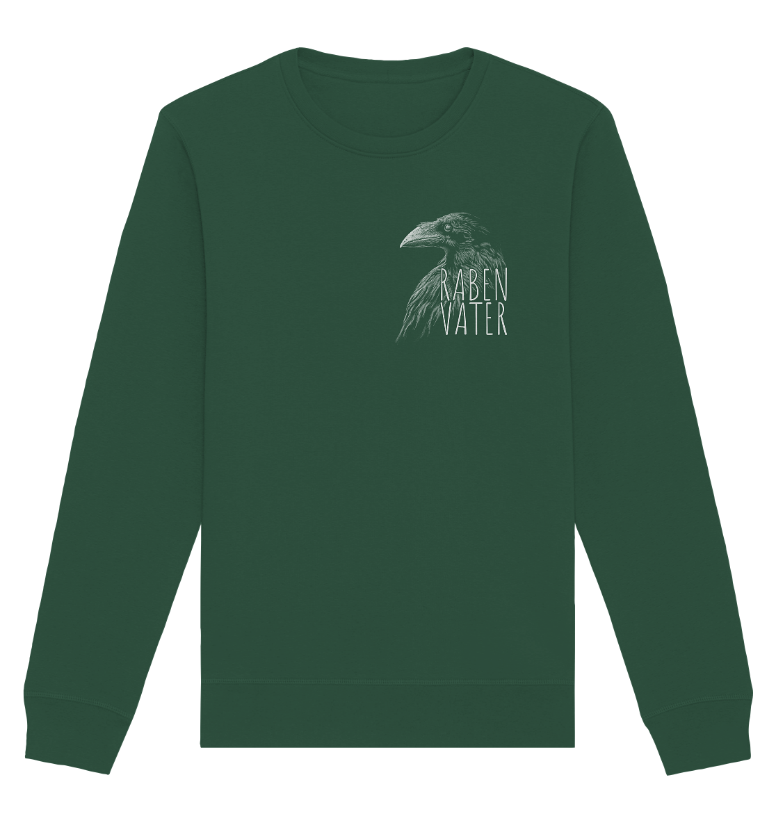 Rabenvater schwarzer Rabe Krähe - Organic Basic Unisex Sweatshirt