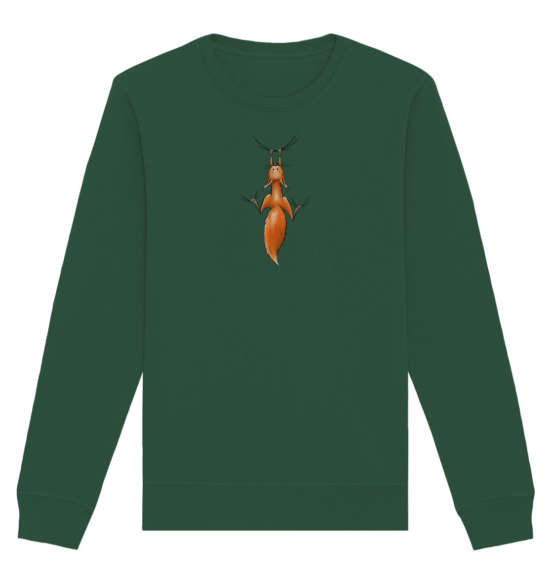 Rotes Eichhörnchen hängt ab - Organic Basic Unisex Sweatshirt