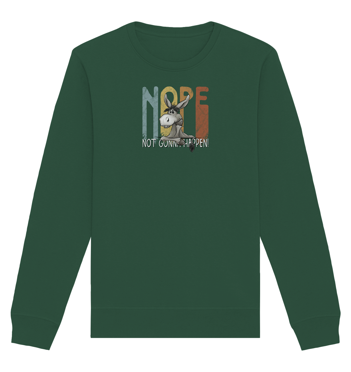 Nope | bockiger Esel - Organic Basic Unisex Sweatshirt