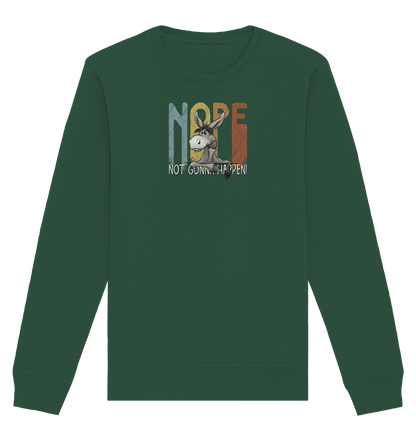 Nope | bockiger Esel - Organic Basic Unisex Sweatshirt