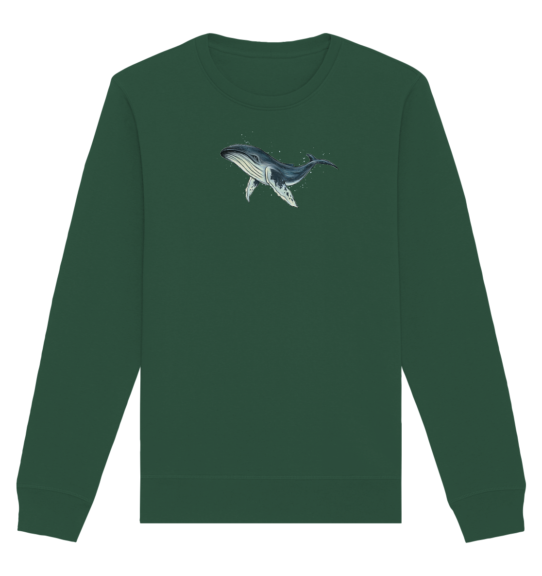 Tiefsee Ozean-Riese Buckelwal - Organic Basic Unisex Sweatshirt