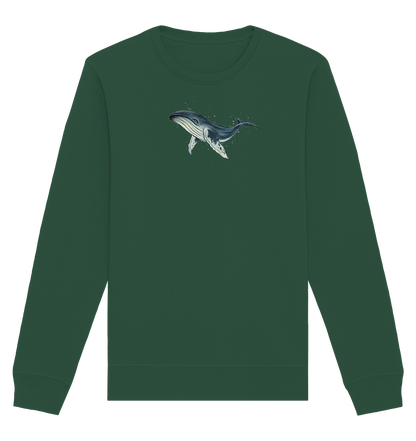 Tiefsee Ozean-Riese Buckelwal - Organic Basic Unisex Sweatshirt