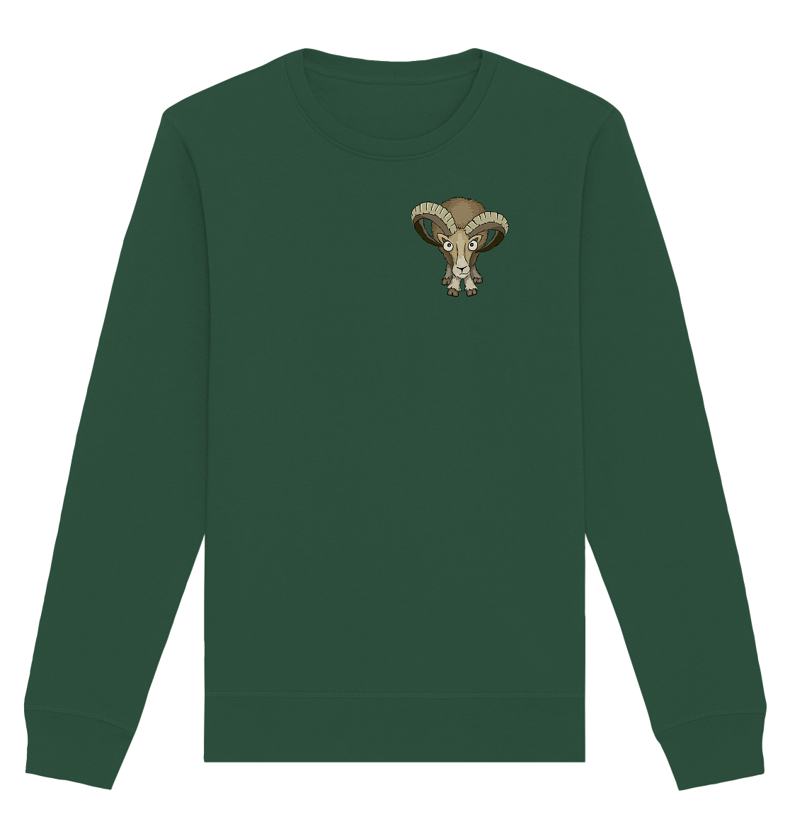 Bockiges Mufflon Widder Schafbock - Organic Basic Unisex Sweatshirt