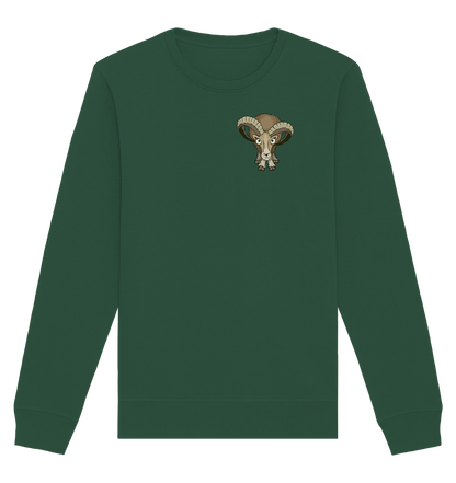 Bockiges Mufflon Widder Schafbock - Organic Basic Unisex Sweatshirt