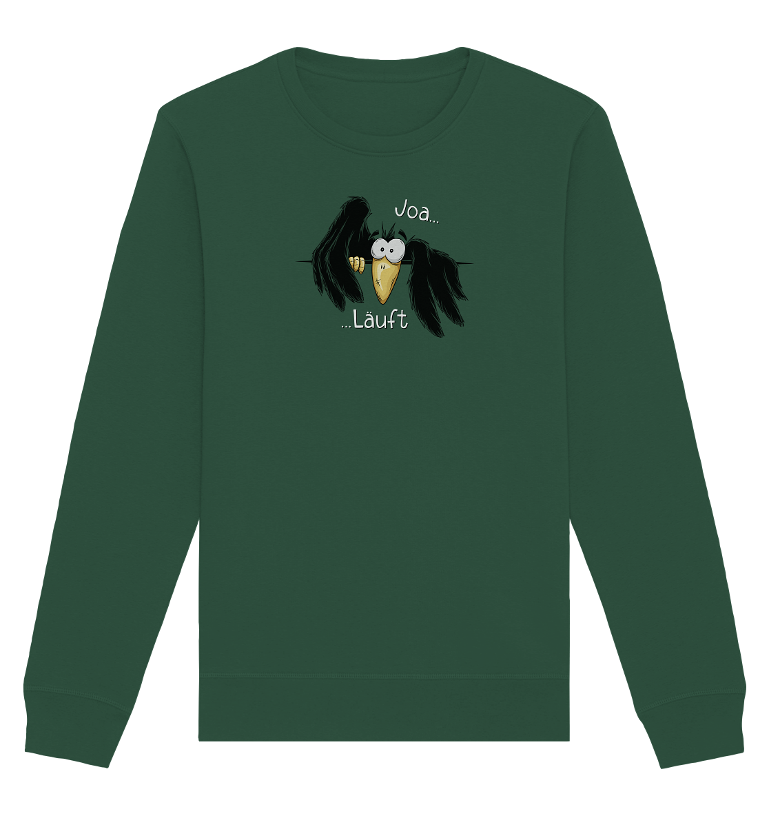 Joa Läuft Krähe gechillter Rabe - Organic Basic Unisex Sweatshirt