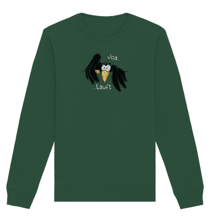 Joa Läuft Krähe gechillter Rabe - Organic Basic Unisex Sweatshirt