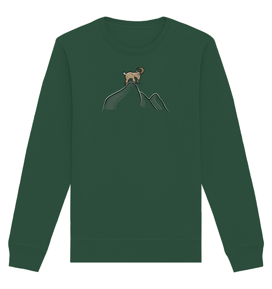 Ziegenbock in den Bergen - Organic Basic Unisex Sweatshirt