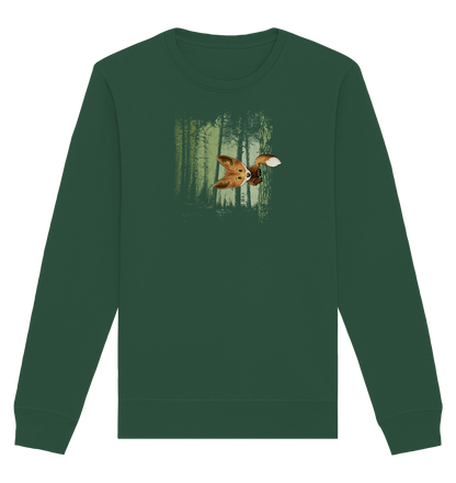 Fuchs im Zwielicht-Wald - Organic Basic Unisex Sweatshirt