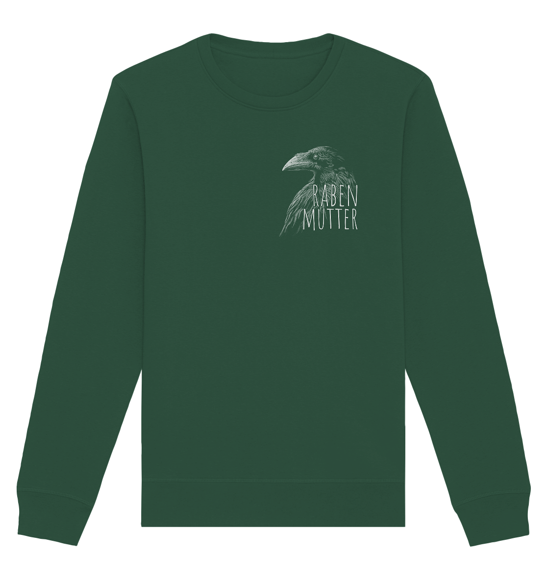 Rabenmutter schwarze Krähe Rabe - Organic Basic Unisex Sweatshirt