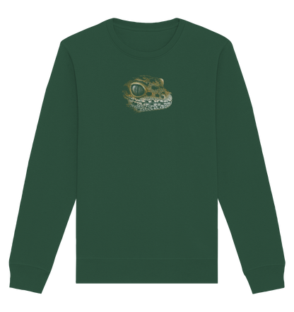 Leopard Gecko Skizze Kritzelkunst - Organic Basic Unisex Sweatshirt