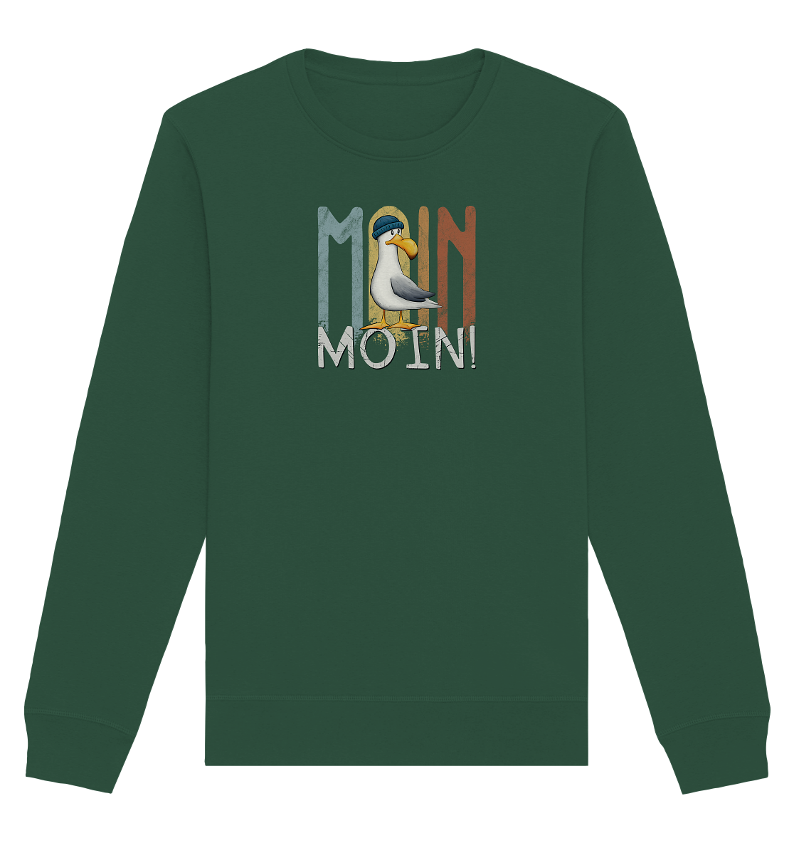 Moin Moin norddeutsche Möwe - Organic Basic Unisex Sweatshirt