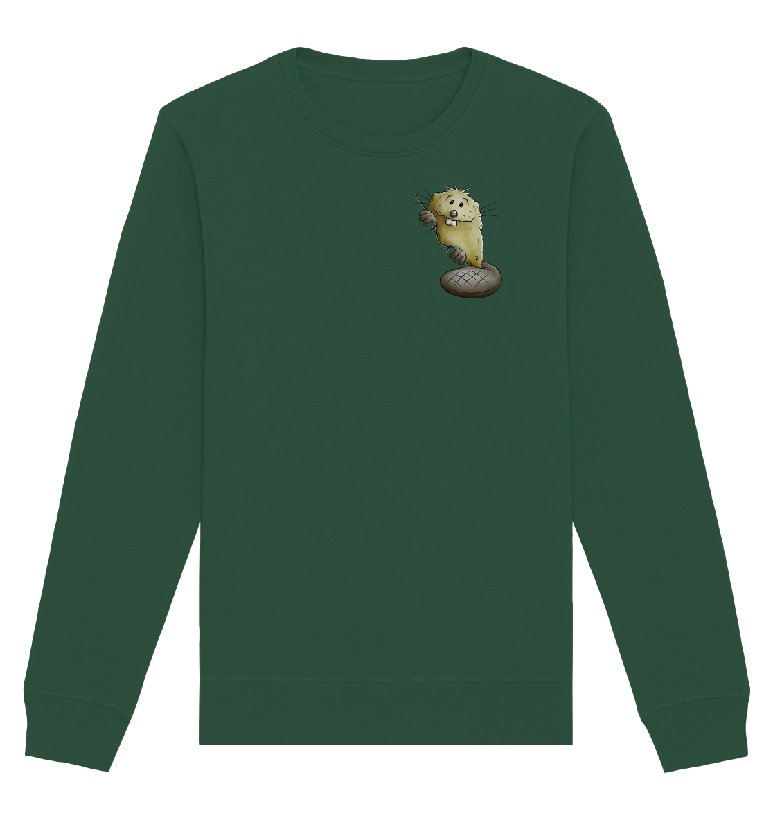Lustiger frecher Biber - Organic Basic Unisex Sweatshirt
