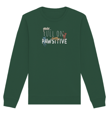 Full On Pawsitive! Gechillte Katzen - Organic Basic Unisex Sweatshirt