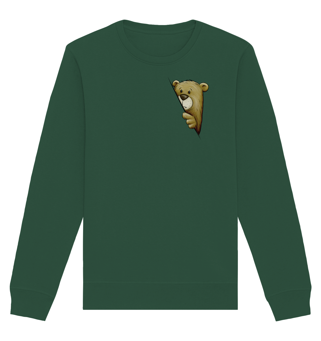 Funky Bär Illustration - Organic Basic Unisex Sweatshirt
